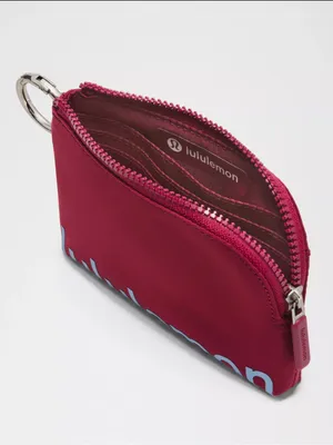 lululemon athletica Hot Pink Clippable Card Pouch thumbnail 2