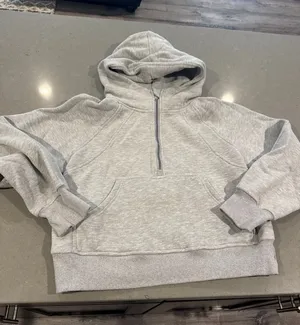 Quarter zip pullover hoodie women's size small‎ thumbnail 1