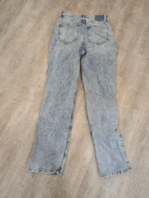 We The Free My Own Lane High Rise Distressed Aid Wash Straight Leg Jeans 31 thumbnail 7