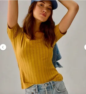 Pilcro By Anthropologie Pointelle Knit Top Women's Small thumbnail 1