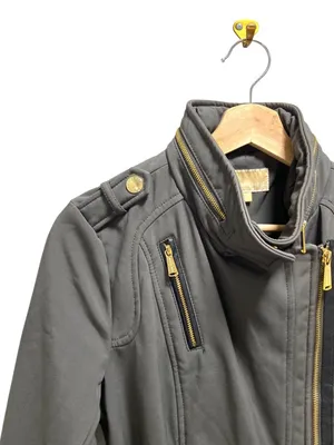 Michael Michael Kors Utility Jacket Gray Size S Minimalist Outdoor Classic thumbnail 7