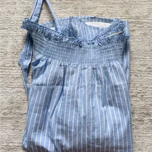 Blue Striped Off The Shoulder Dress (XS) thumbnail 4
