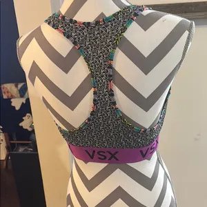 VSX Pink and Purple Sports Bra Intimates & Sleepwear thumbnail 2