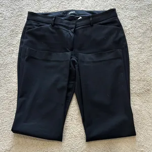 Express Black Boot Cut Flare Pants with Smooth Finish thumbnail 1