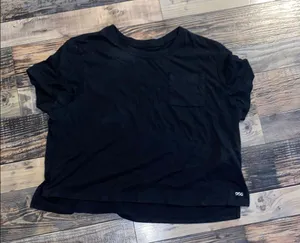 DSG black crop top size large thumbnail 1