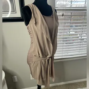 Intimissimi tank double layer tie front small‎ Tan thumbnail 3