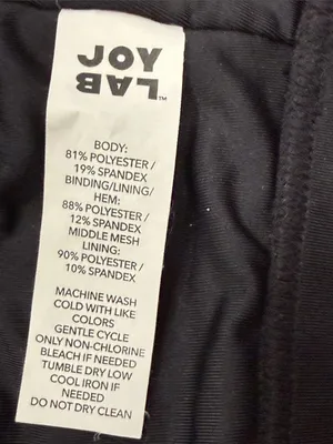 Joy Lab NWOT Black Sports Bra size M thumbnail 4