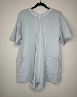 Free People Movement Romper Light Blue XS thumbnail 1