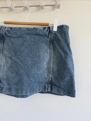 Divided Light Blue Denim Mini Skirt thumbnail 2