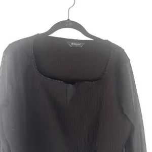 Allegra K Women's‎ Size Large Mesh Sleeves Black Whymsygoth Top thumbnail 3