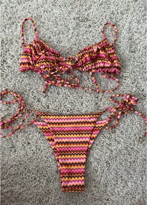 Kulani Kinis Bikini in Striped Pattern - Lexi Hidalgo Collection! thumbnail 1