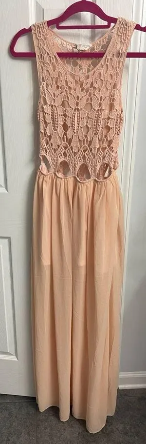 🦄L’ATISTE CROCHET CHIFFON DRESS, Medium thumbnail 3