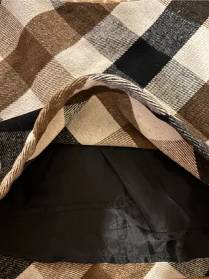 Urban Outfitters Buffalo Plaid Skirt in Black, Brown & Cream thumbnail 3