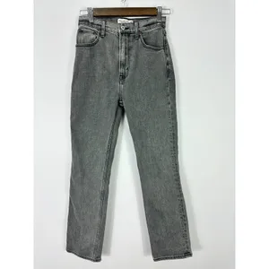Abercrombie & Fitch The Ankle Straight Ultra High Rise Jeans Womens 24/00‎ Gray thumbnail 2