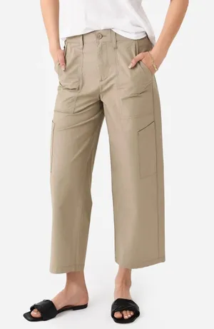 Agolde Daria Utility Pants Women 25 Khaki Tan Poplin Cargo Streetwear Designer thumbnail 1