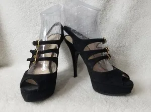 Prada 3 strap slingback heels thumbnail 1