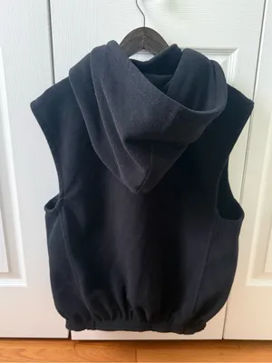 Free People Movement Higher Ground Fleece Vest in Black thumbnail 4