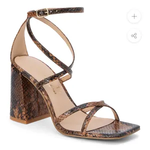 Coconuts by Matisse Brown Snake Print Heels thumbnail 5
