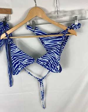 Shein Zebra Print 3 Piece Swimsuit Size Small thumbnail 3