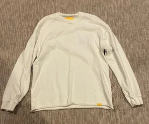 Cream and White Crew Neck Sweater thumbnail 1