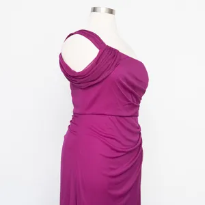 Alex Evenings - One Shoulder Ruched‎ Mesh Gown thumbnail 12