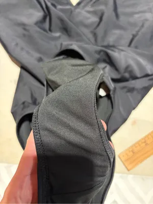Aerie one piece full coverage black swimsuit large thumbnail 5