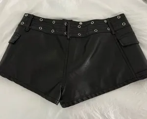 Princess Polly Leather Mini Shorts  thumbnail 4