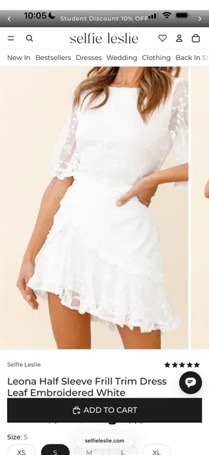 Selfie Leslie White Dress thumbnail 4