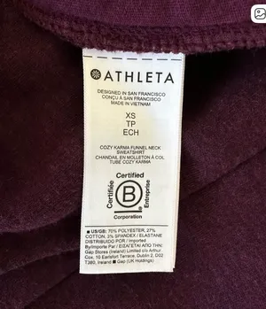 Athleta Kozy Karma Funnel Neck in Purple Grape thumbnail 7