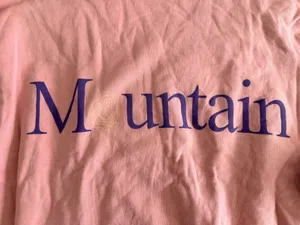 Stiebeuel Mountain Graphic Crewneck Sweatshirt Pink Size S thumbnail 3