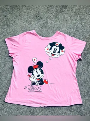Woman Within X Disney Pink Short Sleeve Valentine's Day Minnie, size 2X thumbnail 2