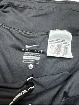 🏃 Nike Dri FIT Women’s Large 3” Running Athletic Shorts Lightweight Charcoal 🏃 thumbnail 3
