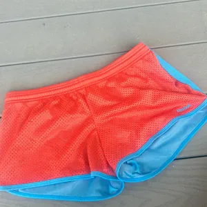 Reebok Y2K Red Blue Mesh Running Shorts‎ Size Small thumbnail 2