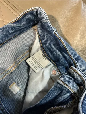 BKE Light Blue Distressed Denim Jean Shorts thumbnail 2