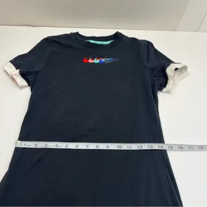 Nike Fitted Womens Black Dress‎ Swoosh SZ Medium Tight Fit Athleisure Streetwear thumbnail 10