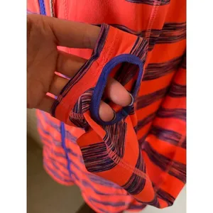 Lukka Pink And‎ Purple Striped Hooded Full Zip Athletic Active Jacket Size M thumbnail 7