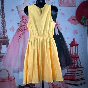 J. Crew Yellow Sleeveless Tiered Sundress 4 thumbnail 5