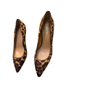 Nine West Leopard Print‎ Calf Hair Stiletto Pumps Women's Size 8.5M thumbnail 4