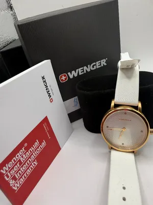 Wenger Womens White/Gold Watch NWT 35mm thumbnail 6