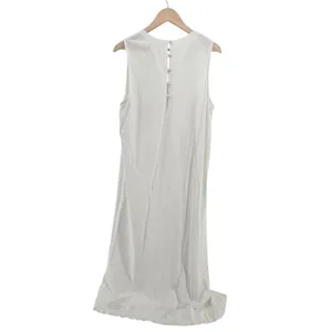 Sunday in Brooklyn Maxi Dress Womens Large Sleeveless High Slit White EUC thumbnail 3