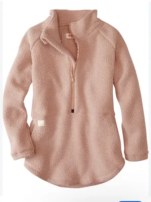 Deso Small Batch 1/2 Zip Fleece Pullover Beige Outdoor Fall Winter thumbnail 2