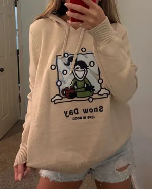 Life is Good Sweater Hoodie thumbnail 1