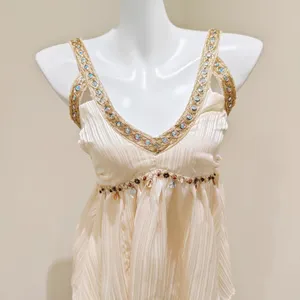 Others Follow Champagne V-neck Camisole Top thumbnail 2