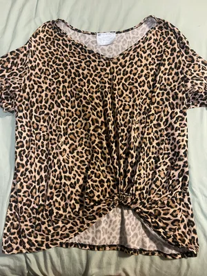 Built By  Cheetah Print Top thumbnail 1