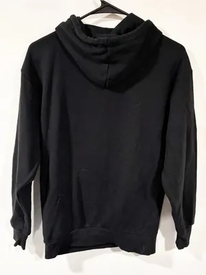 Von Dutch Unisex Size Small Black White Sherpa Letter Pullover Hooded Sweatshirt thumbnail 5