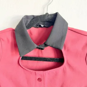 Burgundy Peter Pan Collar Dress, Dark Academia, Mod,‎ Coquette, Small, Soft Goth thumbnail 2