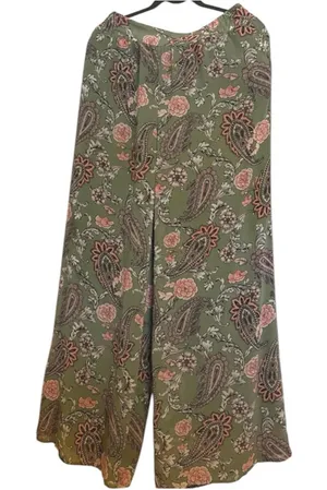 Paisley Floral Wide Leg Pants — Olive & Blush thumbnail 1