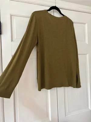 Pact‎ Women's Lizard London Slub Henley Size Large Natural Fibers Featherweight thumbnail 7