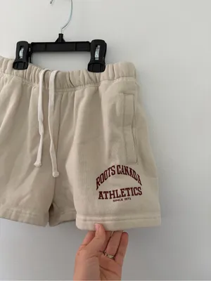 Roots Cream Sweatshorts- Size XS thumbnail 3