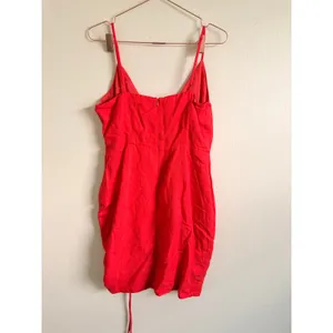 Privacy Please Mini Dress Women Medium‎ Red Kimball Ruched Side Slit V-Neck Wrap thumbnail 7